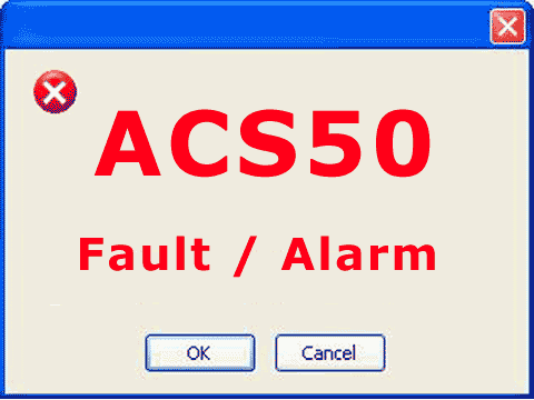 ACS50 fault alarm