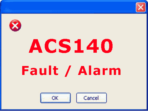 ACS140 faults and alarms